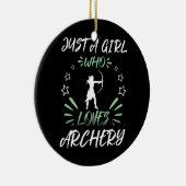 アーチェリーが大好きな女の子 セラミックオーナメント (右)