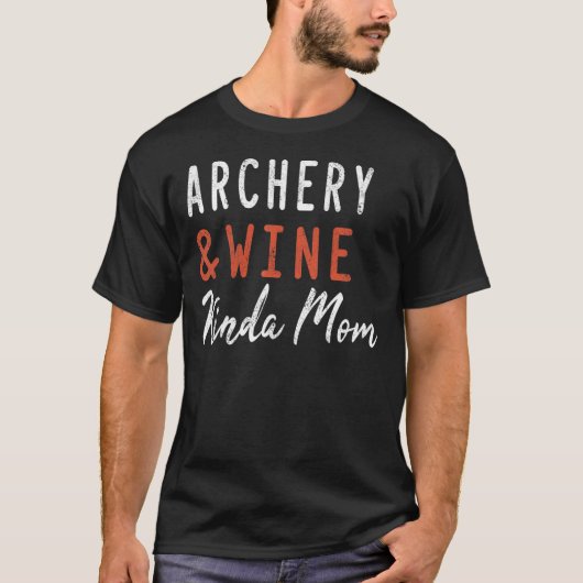 アーチェリーとワインキンダママ狩りアーチャーディアウォム Tシャツ (正面)