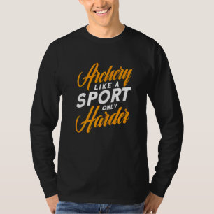 アーチェリーのようなスポーツだけのより堅いアーチェリーコーチ Tシャツ