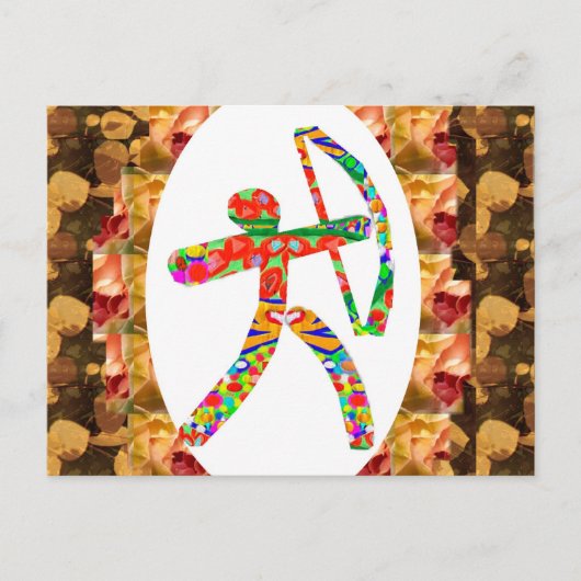 アーチェリーのスポーツ: ジャングルの目標の弓矢のキラー待伏せ ポストカード (正面)