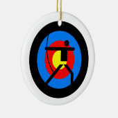 アーチェリーのターゲットおよびArcher セラミックオーナメント (右)