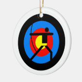 アーチェリーのターゲットおよびArcher セラミックオーナメント (左)