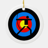 アーチェリーのターゲットおよびArcher セラミックオーナメント (裏面)