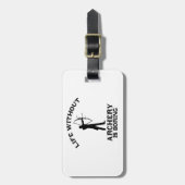アーチェリーのデザイン ラゲッジタグ (正面縦)