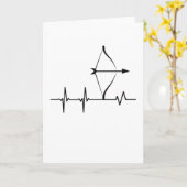 アーチェリーのハートビート弓矢パルス射手 カード (黄色い花)