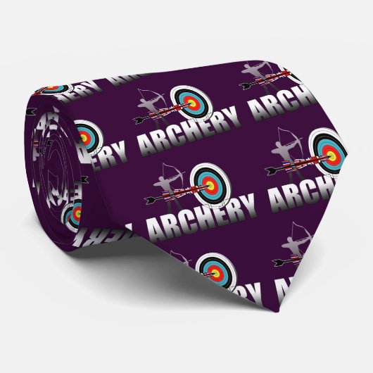アーチェリーのロンドンターゲット射手のアートワーク ネクタイ (ロール)
