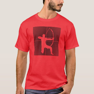 アーチェリーの弓と矢 スポーツ アーチェリー フレンド Tシャツ