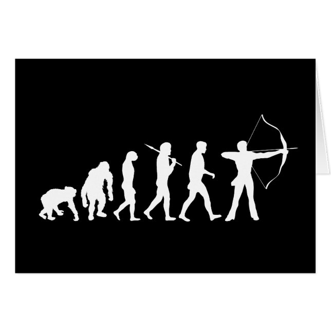 アーチェリーの弓矢のアーチェリーの進化 (正面横)