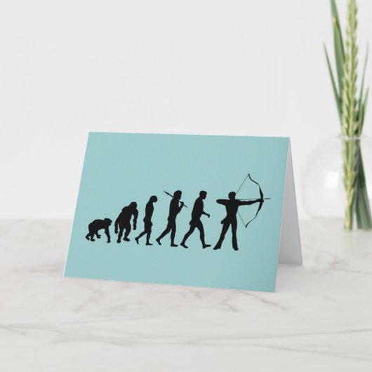 アーチェリーの弓矢のアーチェリーの進化 カード (正面)
