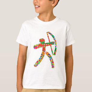 アーチェリーの弓矢 Tシャツ