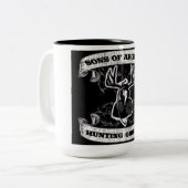 アーチェリーの息子-狩りの元のコーヒー・マグ ツートーンマグカップ (正面左)