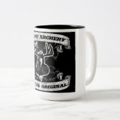 アーチェリーの息子-狩りの元のコーヒー・マグ ツートーンマグカップ (正面右)