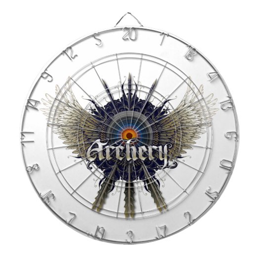 アーチェリーの投げ矢板 ダーツボード (正面)