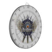 アーチェリーの投げ矢板 ダーツボード (正面左)