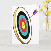 アーチェリーの挨拶状 カード (黄色い花)