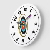アーチェリーの時計 ラージ壁時計 (傾斜)
