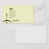 アーチェリーの矢の名刺 名刺 (正面/裏面)