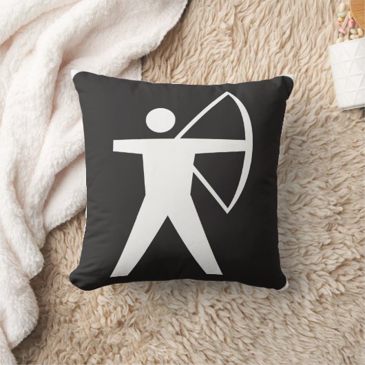 アーチェリーの記号の枕 クッション (ブランケット)