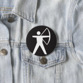 アーチェリーの記号ボタン 缶バッジ (インサイチュ)