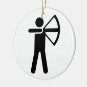 アーチェリーの記号 セラミックオーナメント (左)