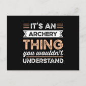 アーチェリーの贈り物おもしろいだ ポストカード (正面)