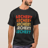 アーチェリーはスポーツパパ Tシャツ (正面)