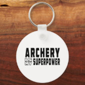 アーチェリーは私の超大国だ キーホルダー (正面)