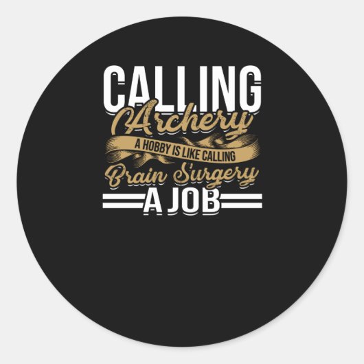 アーチェリーを趣味と呼ぶ – アーチェリー弓と矢 ラウンドシール (正面)