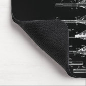 アーチェリーアローズヴィンテージデザイン – 複合弓形ティー マウスパッド (コーナー)