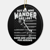 アーチェリーアーチェリー愛好家の中には見ている セラミックオーナメント (左)