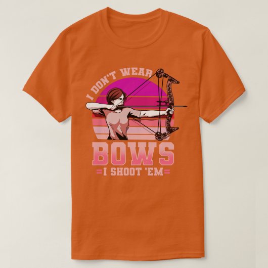 アーチェリーアーチャーボウ狩り Tシャツ (デザイン正面)