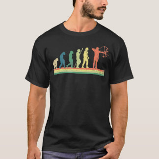 アーチェリーアーチャー進化レトロギフト Tシャツ