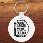 アーチェリーインストラクターが行うように言った キーホルダー (正面)