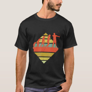 アーチェリーエボリューション弓狩りボウマンアーチャーショオティ Tシャツ