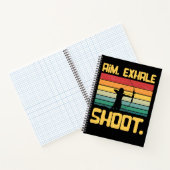 アーチェリーガールエイムエクスハールシュートアーチャーレトロヴィンテージ ノートブック (内部)