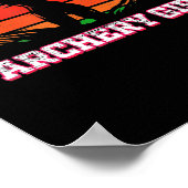 アーチェリーガール射手弓とアローレディヴィンテージ ポスター (角)