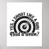 アーチェリーガール |アーカーズスポーツギフトアイディア ポスター (正面)