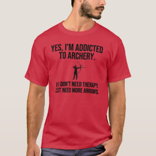 アーチェリーギフトアーチェリーラバーボウ狩り射手 Tシャツ