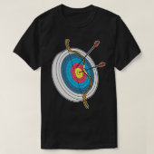 アーチェリーギフトプリント射手弓矢プリント Tシャツ (デザイン正面)