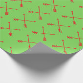 アーチェリークリスマスラッピング紙 ラッピングペーパー (角)