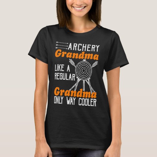 アーチェリークールおばあちゃん射手 Tシャツ (正面)