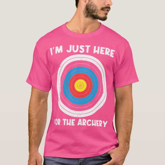 アーチェリークールアーチャー弓アーチェリー愛好家 Tシャツ (正面)