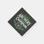 アーチェリーコンテスト優勝弓矢 スタンダードカクテルナプキン (角)