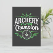 アーチェリーコンテスト優勝弓矢 招待状 (スタンド正面)