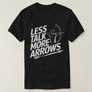 アーチェリーコーチより多くの矢印を話す Tシャツ