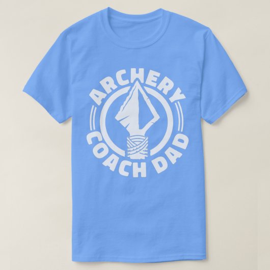 アーチェリーコーチダーターゲット弓矢トレーナーアーチャー Tシャツ (デザイン正面)
