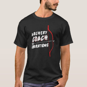 アーチェリーコーチバイブレーション 弓矢 クラブ アーチェリー Tシャツ