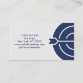 アーチェリーコーチビジネスカード 名刺 (裏面)