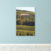 アーチェリーサミットタン建物は丘の上に座る キャンバスプリント (インサイチュ (ウッドフロア))