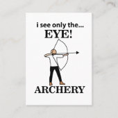 アーチェリースポーツ弓矢アーチェリー 名刺 (正面)